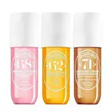 3PC Brazilian Parfum, Women's Bodyspray, Body Splash für Frauen, Lang Anhaltender Duftspray, Eau de Toilette, Feuchtigkeitsspendende Befeuchtet die Haut, Haar und Körperduftnebel