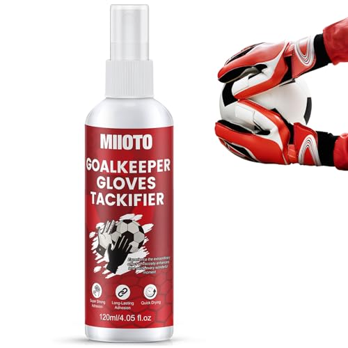 Miioto Gripmode Spray, 120ml Grip Spray Torwarthandschuhe, Torwart Training Torwart Zubehör, rutschfest, Starke Haftung