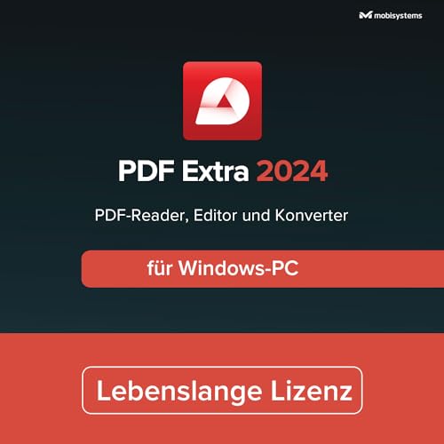 PDF Extra Lifetime – Professioneller PDF Editor – Lebenslange Lizenz – Bearbeiten, Schützen, Kommentieren, Konvertieren, Ausfüllen und Signieren von PDFs für 1 Windows PC