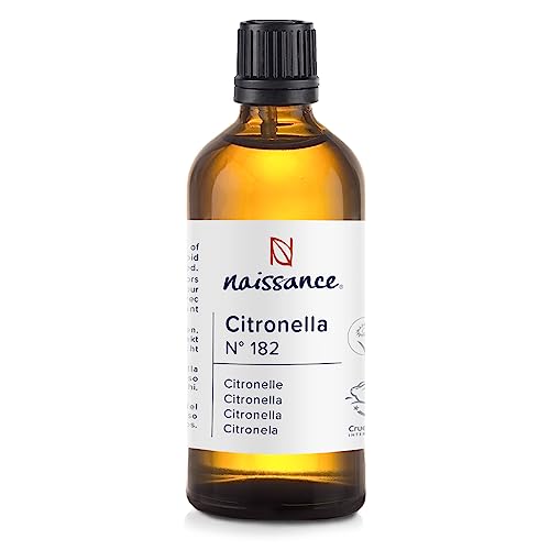 Naissance Citronella Ätherisches Öl (Nr. 182) - 100ml - 100% Naturreines Citronellaöl für Naturkosmetik, Aromatherapie, Duftlampe - Duftöl für Aroma Diffuser