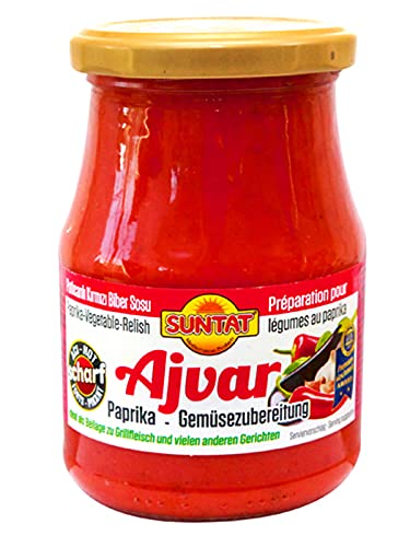 SUNTAT - Ajvar scharf - Paprika Gemüsezubereitung - 340g