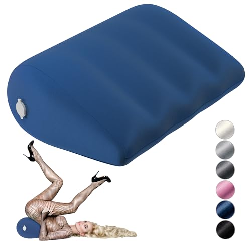 Liebesfreunde® Aufblasbares Kissen - Sex Lendenkissen für mehr Spaß - Kissen aufblasbar für Sexstellungen - Sexspielzeug für Frauen, blau