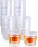 pafnisoin 50 Stück Jager Bomb Schnapsgläser 175+25ml Shotgläser Plastik Schnapsbecher Jager Bomb Shot Becher Trinkbecher für Party Spaß