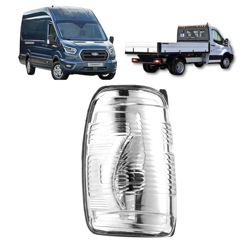 Aligoparts KLARER Blinker für Außenspiegel Links (Fahrerseite) Ford Transit MK8 (2014-2019) | OEM 1847387, BK3113B381AB