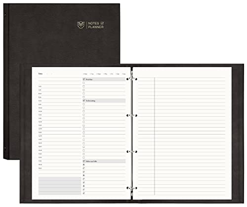 EMSHOI A4 Meeting-Notizbuch undatierter Tagesplaner 240 Seiten To-Do-Liste, Notizblock, Terminkalender, Produktivitäts-Organizer, 100 g/m² dickes Hardcover-Tagebuch, Geschenkbox,