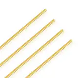 LAVMHAB Messingstab 4mm x 250mm, Messing Massiver Runde Stab für DIY Bastel (4 Stück)