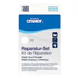 CRAMER Reparatur-Set reinweiß 002 Emaille, Keramik, Acryl - Abplatzer an Badewannen, Duschwannen und Waschbecken zuverlässig reparieren