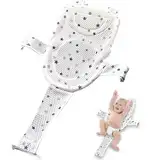 WELLXUNK Babybadenetzt Baby, Baby Dusche Netz, Verstellbares Badesitznetz, Baby Badekissen, rutschfestes Badesitznetz, Babywannenmatte Baby-Badenetz, Baby Badewanne Pad für Neugeborene Verstellbar