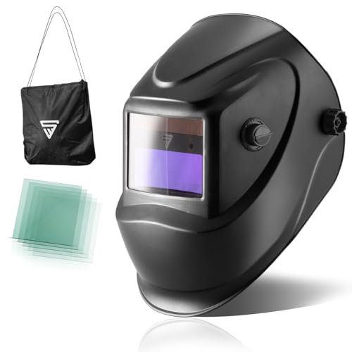 STAHLWERK ST-450R Automatik Schweißhelm vollautomatisch abdunkelnd mit einstellbaren Parametern inklusive 5 Ersatzscheiben