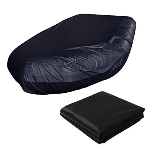 Schwarz,90″X37″,UV-beständige Schlauchbootabdeckung, wasserdichtes 210-Denier-Canvas
