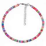 VALICLUD 1stück Bohemian Style Fußkettchen Für Damen Bunte Polymer Clay Fußkette Und Langlebig Für Strand Party Und Alltag Eleganter Schmuck Für Jedes Outfit