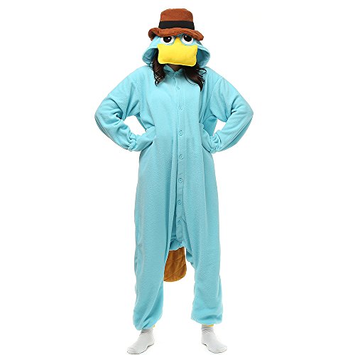 LBJR Erwachsene Cosplay Schlafanzug Tierkostüme Jumpsuit Onesie Nachtwäsche Overall Fasching Karneval Halloween Pyjama