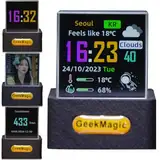 Mini-3D-Hologramm-Würfel-Display, WiFi, holografisches Kristall, 3D-Foto-Display, intelligente Wetterstation und digitale Uhr mit GIF-Animationen, elektronischer Bilderrahmen, kreatives Geschenk für