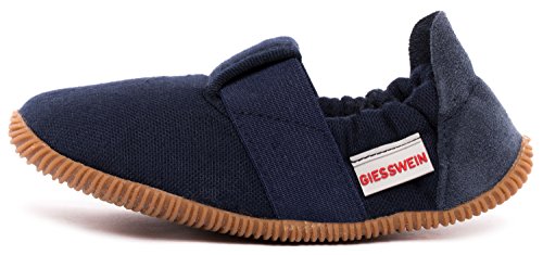 GIESSWEIN Söll - Slim Fit, Flache Hausschuhe Unisex Kinder, 28 EU, Dk.blau 548