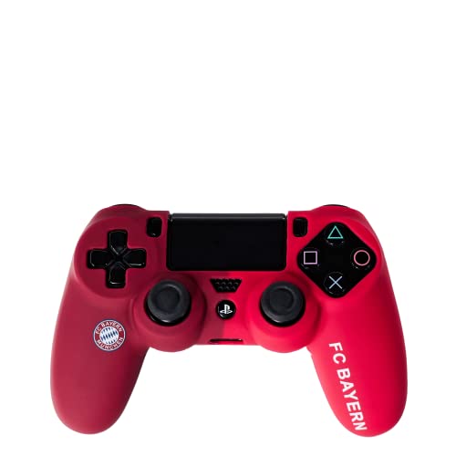 Offiziell lizensierte Schutzhülle kompatibel für PS4 Controller Zubehör FC Bayern München Anti-Rutsch Schutzhülle Skin Case für FIFA und Bundesliga Fans