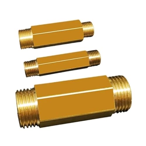 BYLSAGWHT 1pc Extended Copper Pair Wire Extended Double External Tooth Joint 1 2 3 4 Minute reducing Conversion Direct 1/2 1/4 1/8 3/8(1 UK)