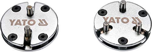 Yato Profi Bremskolben Rücksteller Satz, 2 teilig, 2 & 3 Pin Adapter, 20-35 mm, 10mm 3/8“, einstellbar, universal für viele Marken und Modelle, Bremsk
