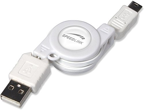 Speedlink USB Datenkabel für die PSP/Playstation Portable (ausziehbar, bis zu 70 cm) weiß