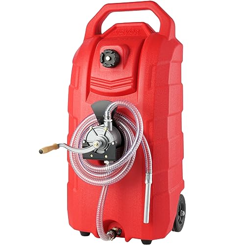 VEVOR Kraftstofftrolley 60L Kraftstoffkanister Benzinkanister PE 460x533x930mm Gaskraftstofftankbehälter 7,8 L/min Max. Durchfluss Ersatzkanister Benzintank Geeignet für Diesel, Schmieröl, Benzin