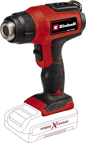 Einhell Akku-Heißluftpistole TE-HA 18 Li - Solo Power X-Change (Li-ion, 18V , 2 Temperaturstufen, inkl. Reduzier-, Breitstrahl-, Reflektordüse, ohne Akku und Ladegerät)