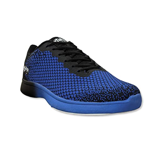 Bowling-Schuhe, Aloha HexaGo, Damen und Herren, für Rechts- und Linkshänder Schuhgröße 35-49 (Blau/Schwarz, Numeric_39)