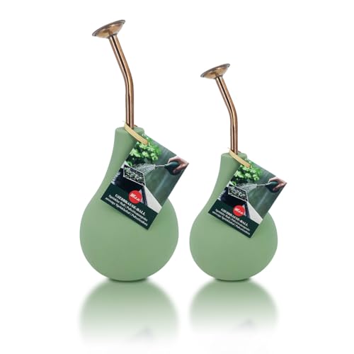 Ballbrause, Sprüher, um Ihre Pflanzen zu bewässern, Schonende Ballbrause, Zerstäuber Hand aus Kupfer, Wassernebel zu erzeugen und Ihre Blumen zu sprühen. (Set. 240 ml + 500 ml, mintgrün)