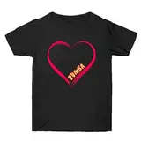 Unisex Zumba Training Wear Heart Print Rundhalsausschnitt Unisex T-Shirt Zumba Class Dance Fitness Kurzarm-Top