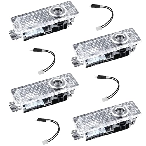 Sylswx Kompatibel mit Autotür Licht Projektor M Logo, 4 Stück Unterbodenbeleuchtung Auto, Willkommen LED Licht, Einstiegsbeleuchtung für 1 2 3 4 5 6 7 X1 X2 X3 X4 X5 X6 Serie