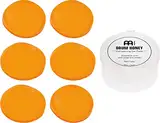 Meinl Cymbals Drum Honey 6 Stück — Dämpfer Gel Pads mit Box und Trennern — Drummer Geschenk für Trommeln und Becken — Schlagzeug Zubehör, Orange (MDH)