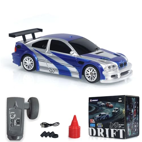 wheelfun 1/43 RTR RC Rennwagen Gyro 4 * 4 Vollproportionalsteuerung Geschwindigkeit Mini Car