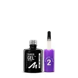 Manhattan Super Gel Top Coat, Maniküre Effekt ganz ohne UV Licht, Durchsichtiger Überlack mit bis zu 14 Tagen Halt, Farbe Clear 001, 1 x 12ml