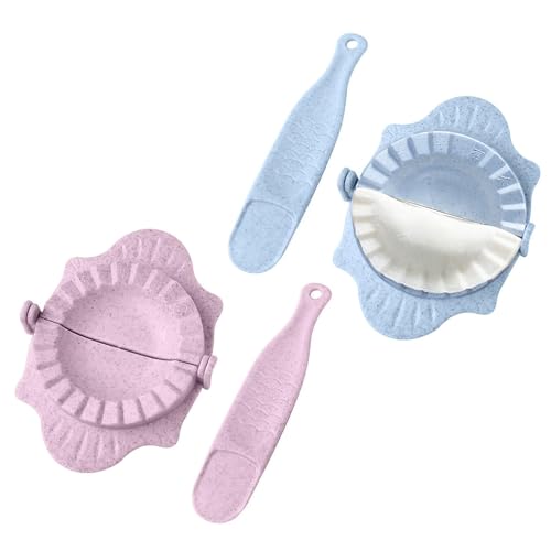 ZWWOGE Dumpling Maker & Empanadas Maker Set- Ravioli Maker Lebensmittelecht - Wonton, Potsticker, Pierogi & Gyoza Maker - 8 cm