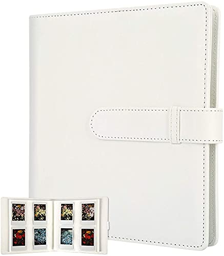 Fotoalbum mit 256 Taschen – passend für Fujifilm Instax Mini 9 Mini 8 / Mini 90 / Mini 25 / Mini 11 / Mini 12 / Mini Link Drucker, Snap PIC-300, Kodak Mini 3 - Zol l - Film (Weiß)