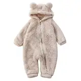 GZSRTT Snowsuit Baby,Wollwalk Overall Baby Winter Overall Mit Kapuze, Familien-Strampler Neugeborenen Set Baby Fleece Overall Winter Overall Kinder Hasen Kostüm Für Kinder Anzüge,Baby Klamotten Für Mä