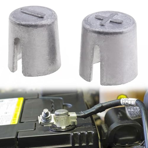 Batterieanschlusshülsen,2pcs Autobatterie Adapterhülsen,Batteriepfostenkonverter,Autobatterieanschluss Konverter Anschlussadapter Anodenkathodenhülsen Pfostenadapter Anodenkathodenhülsen