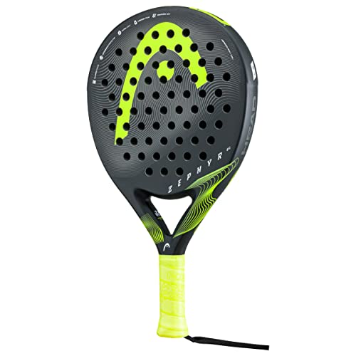 HEAD Unisex – Erwachsene Zephyr UL 2023 Padelschläger, Black/Yellow, One Size