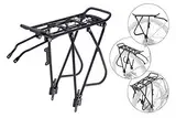Alu Gepäckträger 28-29 Zoll verstellbar Federklappe Streben 200mm Rear Rack