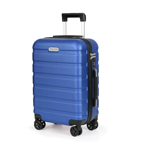 TAN.TOMI Koffer, Hartschalenkoffer, Koffer & Trolleys, Rollkoffer Reisekoffer Handgepäck, Suitcase Koffer mit Passwortsperre und 4 Rollen(Himmelblau)