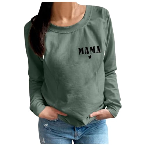 boseucn Damen Stillpullover mit Reißverschluss Rundhals Langarm Stillshirt Mama's Einfarbig Stillen Stillfreundliches Umstandsmode Bequem Nursing Top Schwangerschaft Stilltops Langarmshirts