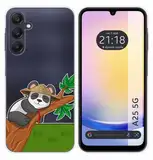 Tumundosmartphone Schutzhülle aus Silikon für Samsung Galaxy A25 5G, Motiv Panda Zeichnungen