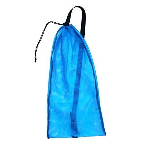 Perfeclan Netzbeutel Netztasche für Tauchen, Schnorcheln, Schwimmen oder Sonstiges Wassersport, Blau