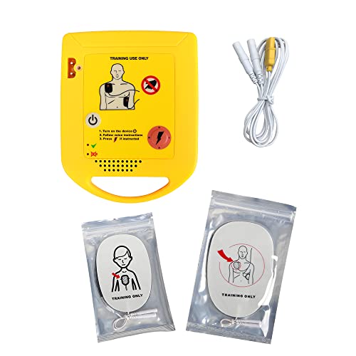 Mini AED trainer, AED Trainingsgerät Deutsch, XFT Erste Hilfe Lehrgerät für AED-Training, AED Trainingsgerät mit CPR-Lehrgerät Maschine für Defibrillator-Auszubildende-Anfänger (XFT-D0009)