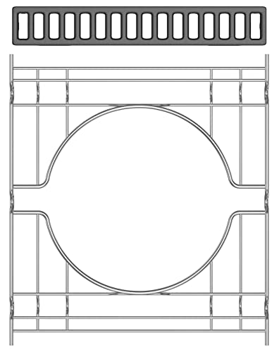 7677 Frame Kit für Weber Genesis II 300 & 400 Series Genesis II E-310 E-330 E-410 E-435 Teile, Weber Crafted Genesis Grills, Genesis 2022 S-325s E-325 S EX-32 5s, Weber Smokerfire EPX4 EX6 Pelletgrill