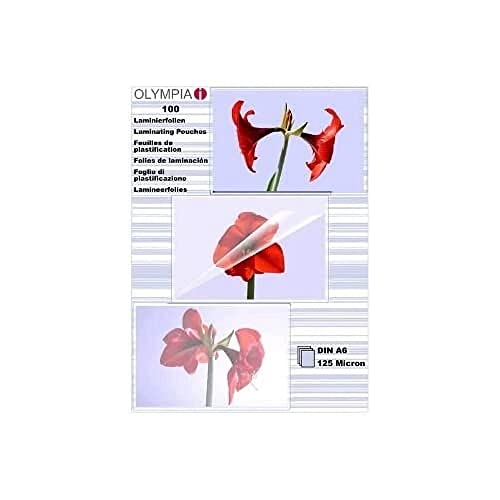 OLYMPIA Laminierfolie 100 X DIN A6 125 Mikron
