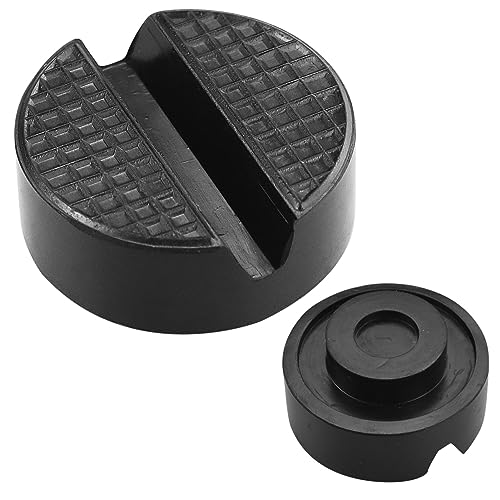 1 Stück Wagenheber-Gummipad, Wagenheber-Pads, Trolley-Wagenheber-Block, Universal-Bodenheber, für Hebebühnen, Autozubehör (Schwarz)