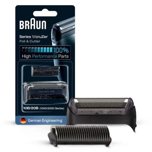 Braun Series 1 10B Elektroasierer Scherkopf, ORIGINAL Ersatzscherteil vom Hersteller, schwarz