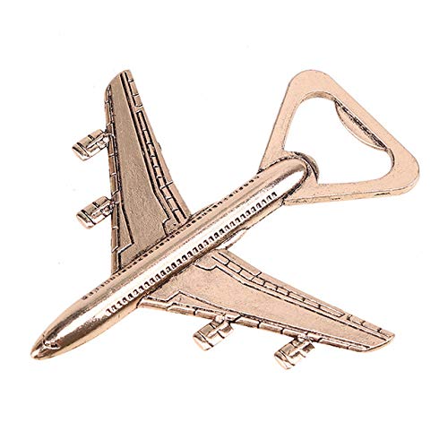 DonJordi Flaschenöffner Flugzeug Cooler Bieröffner für die Party - Miniaturflugzeug Flugzeug Deko - Das Geschenk für Piloten & Flugbegleiter