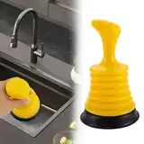 Tyafzzn 18cm Pömpel Klein Saugglocke Abfluss, Pümpel Saugglocke Plunger Sink Maximale Saugkraft Plunger Sink für Bad Küche Dusche Toilette