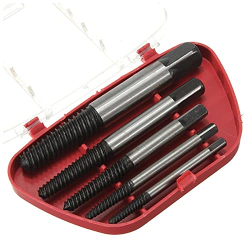 SEvso Schraubenentferner 5 stücke Schraube Extraktor Center Bohrer Bits Guide Set defekte beschädigte Bolzenentferner Entfernung Geschwindigkeit Easy Out Set Schraubenentferner Set Profi