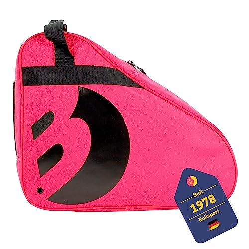 Best Sporting Tasche für Inlineskates und Schlittschuhe I Schlittschuhtasche mit verstellbarem Trageriemen I Rollschuhtasche in Pink I große Inliner-Tasche I Schlittschuhe Tasche